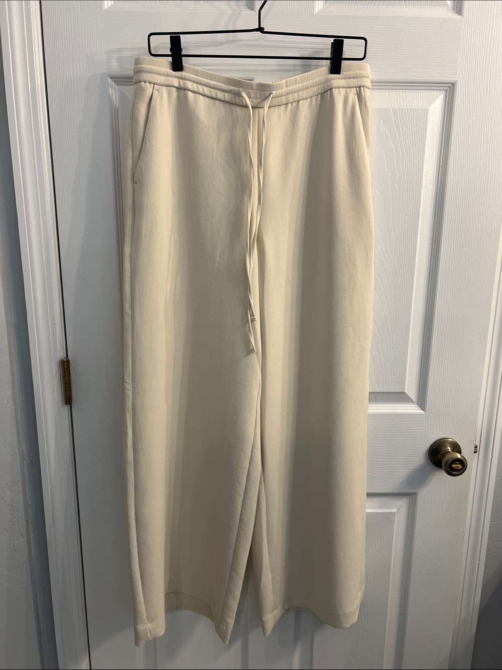 a new day Cream Wide-Leg Drawstring pants